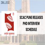 SCAC Pune Releases PhD Interview Schedule